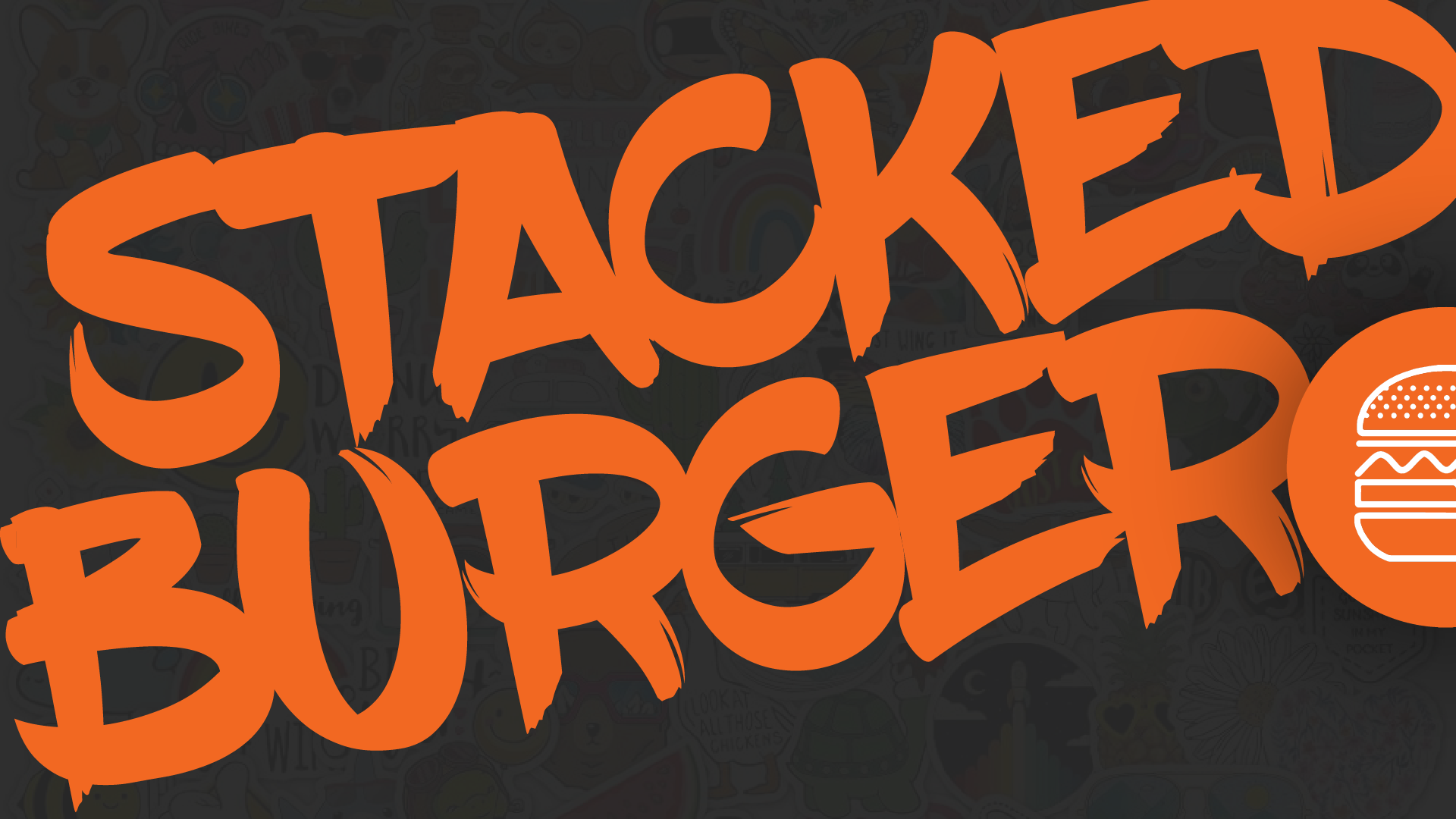 Stacked Burger Background